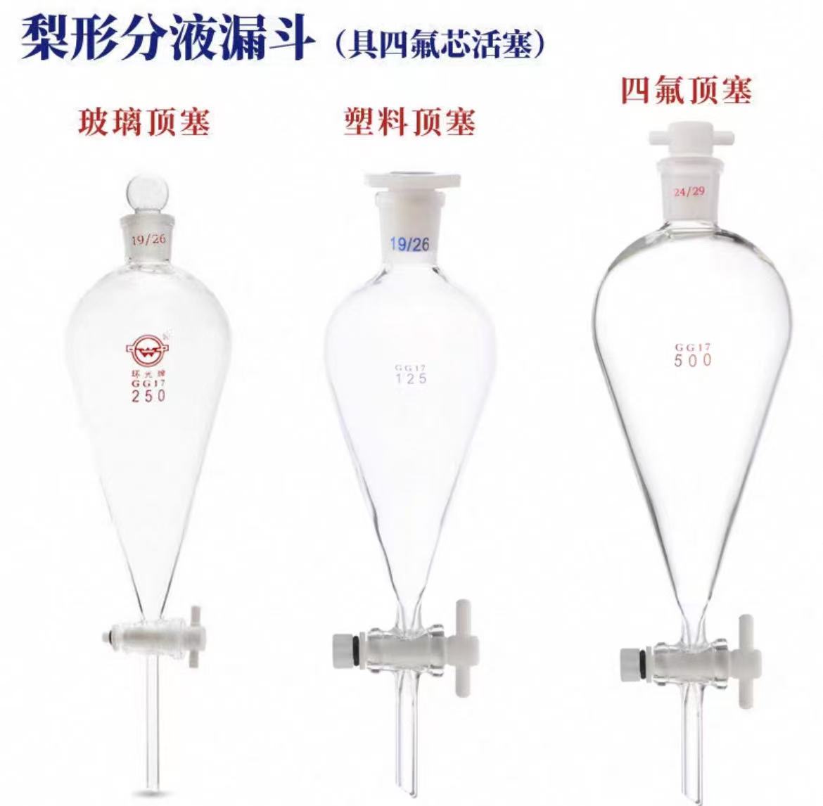 四氟梨形分液漏斗